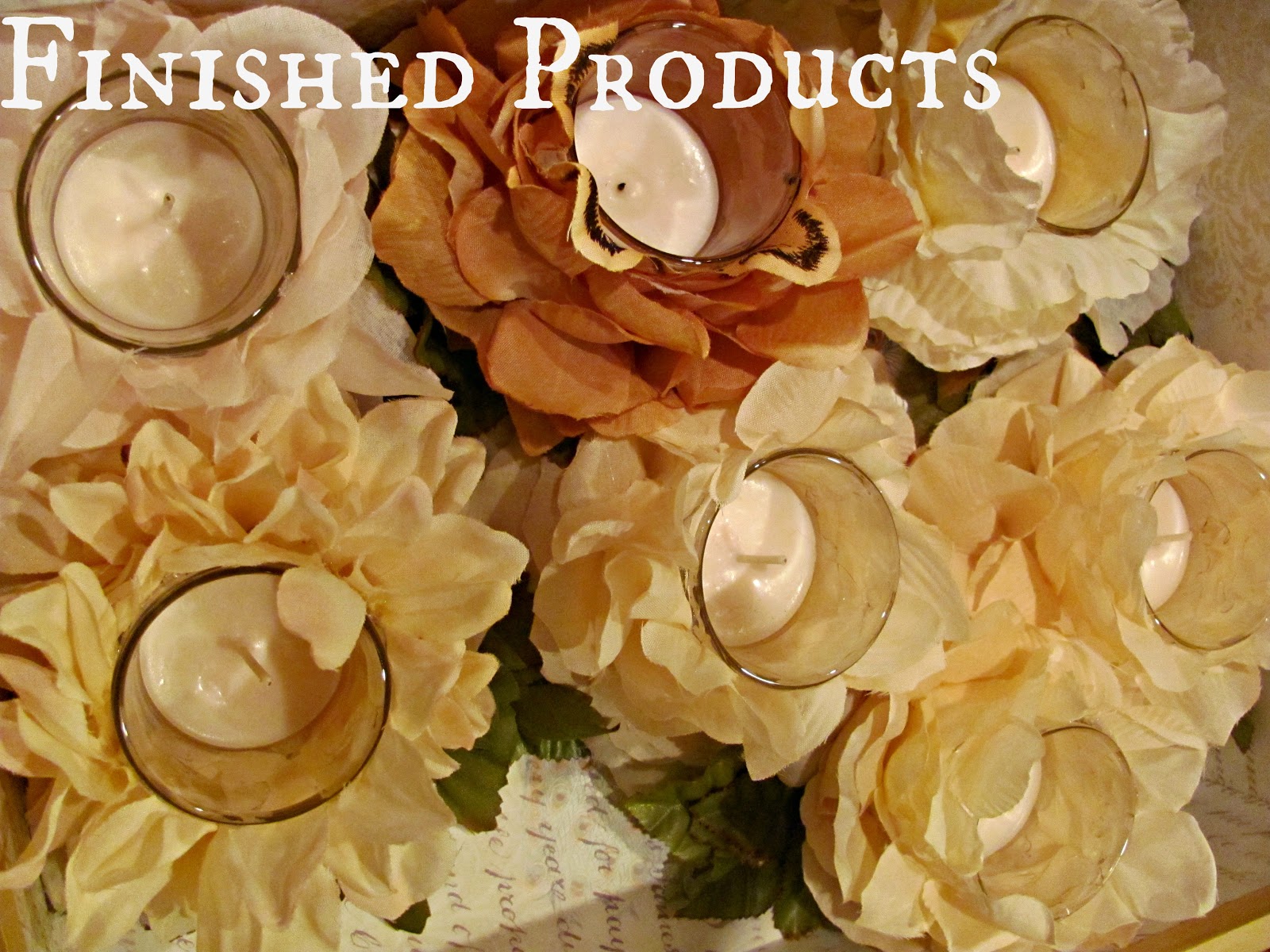 Prim and Propah Wedding Crafting, Flower Votives