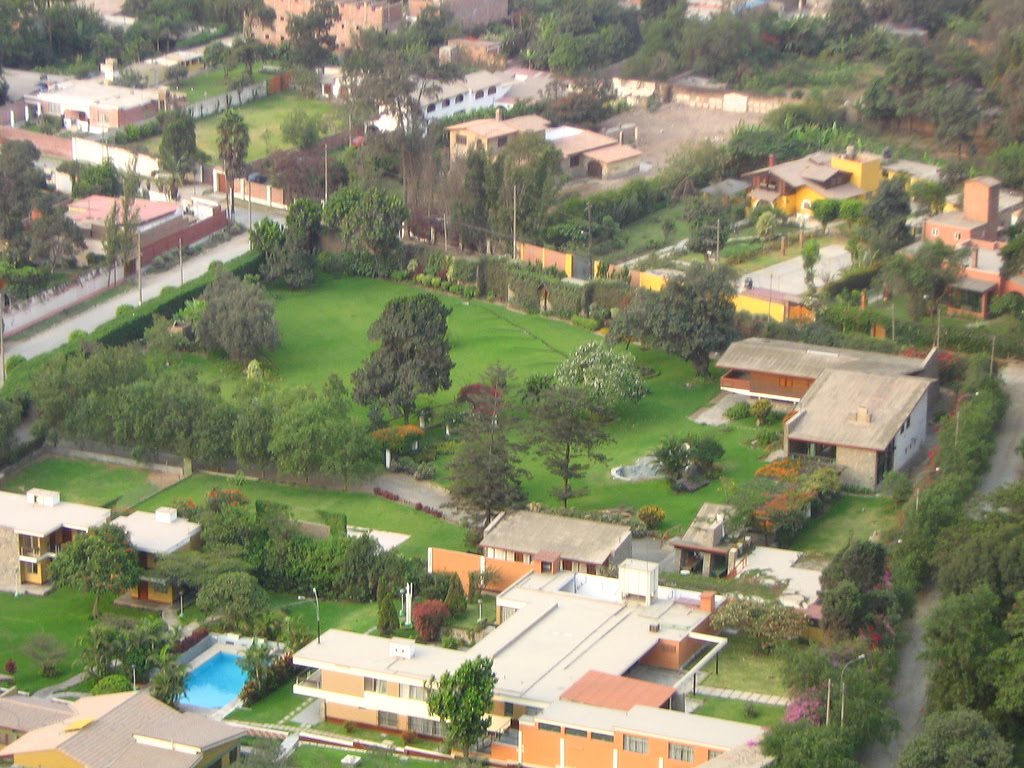 Distrito de Chaclacayo en Lima Perú Vistas aéreas de Chaclacayo