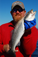 Taking Reporter Trout Catching!  Newspaper Article - ''Jax Speckled Trout Fishing w/ the JETTYWOLF'