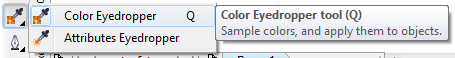 Mengenal bagian CorelDRAW - Color Eyedropper Tool