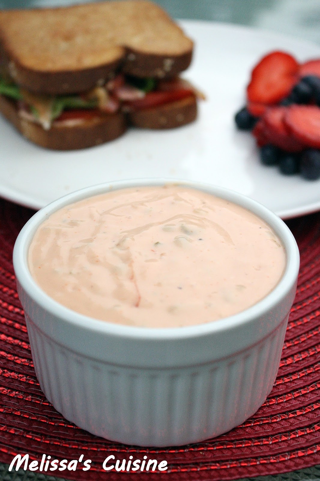 Melissa's Cuisine BLT Sandwiches with Burger and Fry Sauce