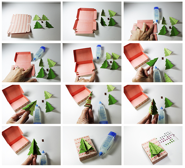 JMRush Designs Christmas Tree Gift Card Box