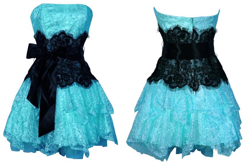 TURQUOISE WITH BLACK BRIDESMAID DRESSES,BUY TURQUOISE WITH BLACK