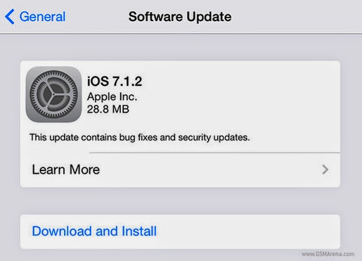 Apple phát hành bản cập nhật iOS 7.1.2 và OS X 10.9.4