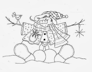 desenho de lindos bonecos de neve para pintar