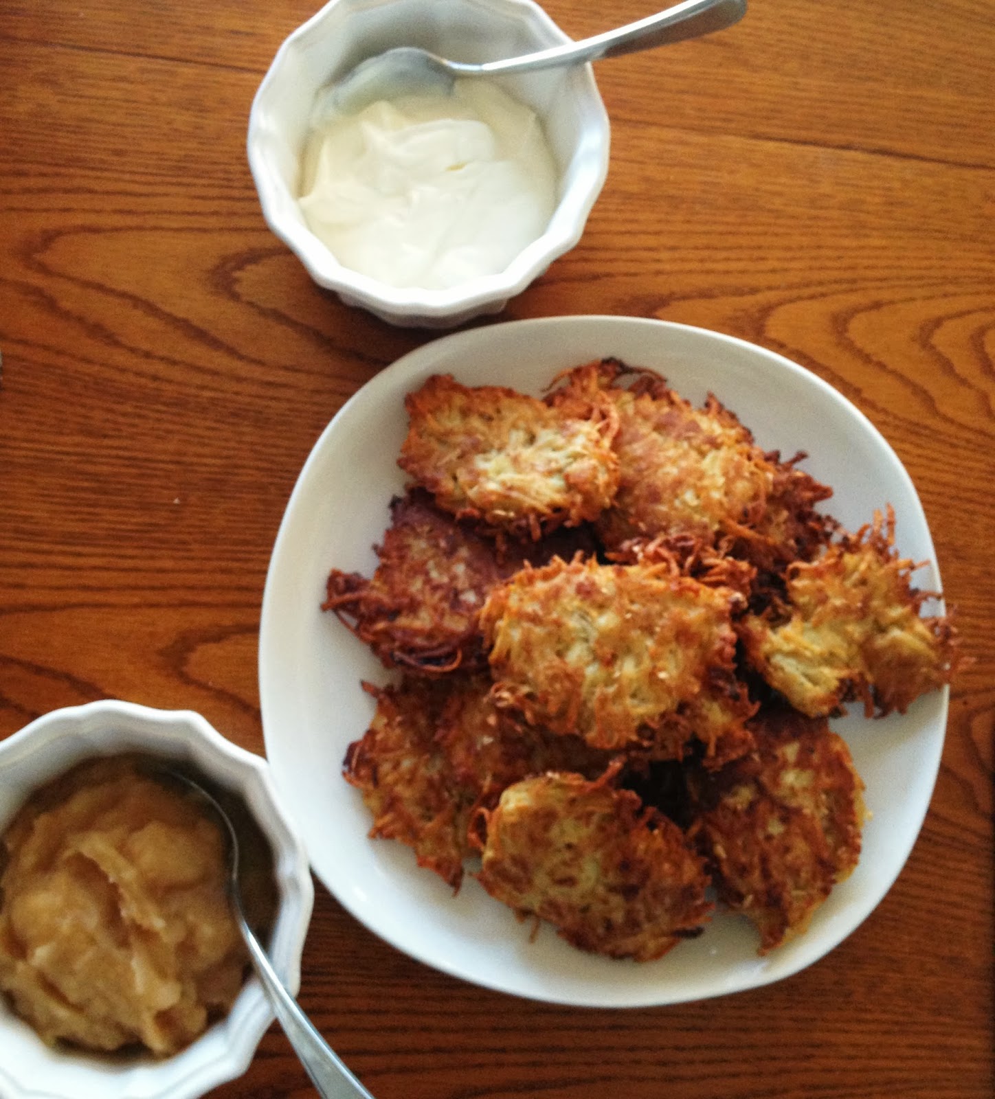Four Seasons Kitchen Potato Latkes with Homemade Applesauce