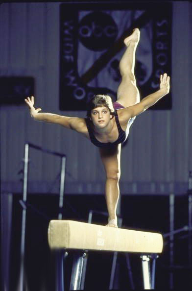 Mary Lou Retton gymnast and Olympic performance Photo shoots