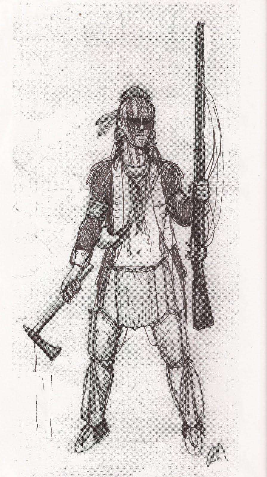 Flintlock and tomahawk October 2011