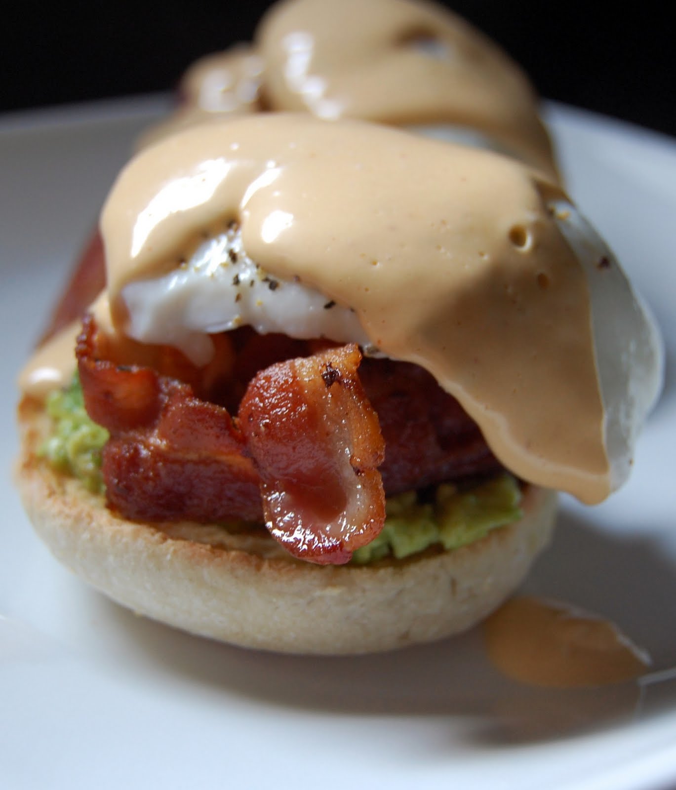 Cassie Craves Avocado Eggs Benedict with Chipotle Hollandaise