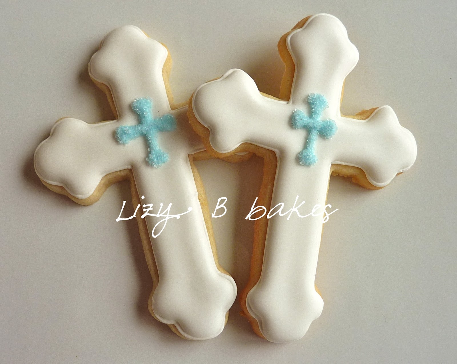Lizy B Baptism Cookies for a Sweet Little Boy!