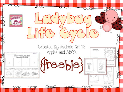 Life Cycle of a Ladybug FREEBIE! - Apples and ABC's