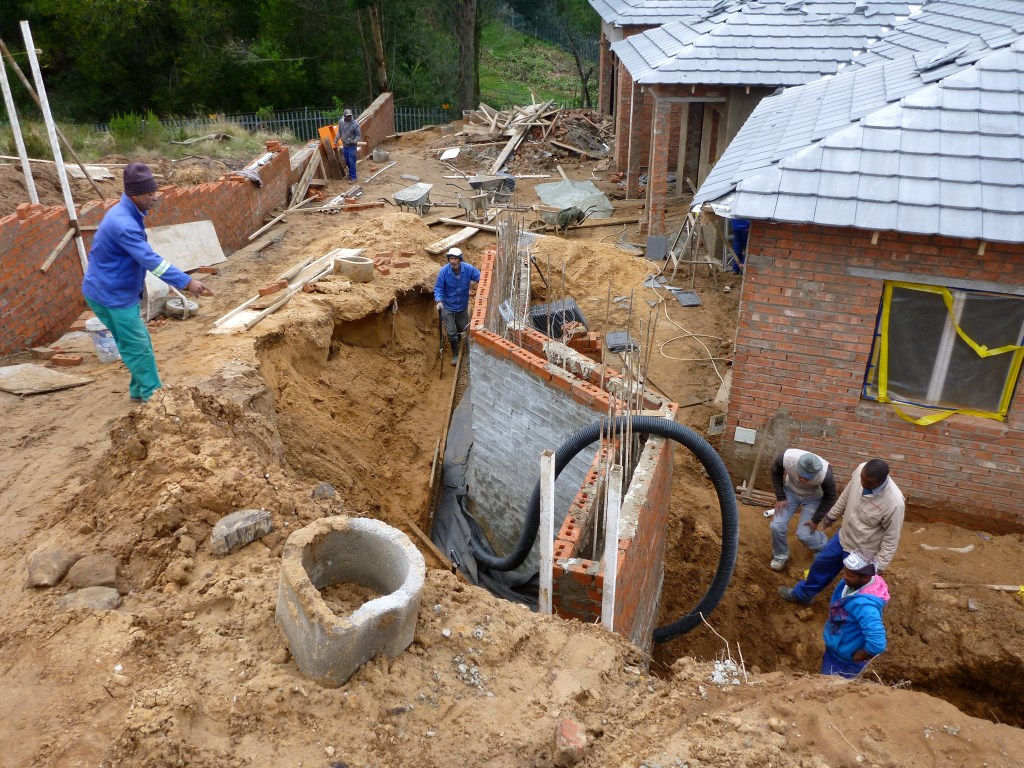 Immobilie In Knysna Projekt Hausbau Das Dach Wird Gedeckt