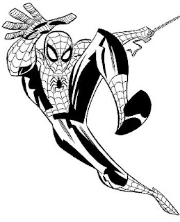 coloring pages of spiderman for kids