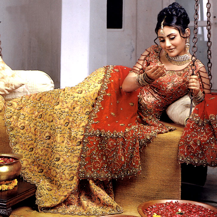 elegant bridal dresses pakistani