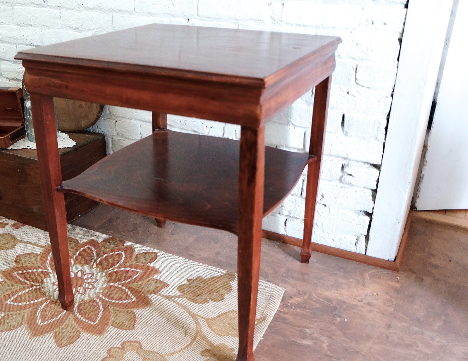 Vintage and Homemade End Table Redo