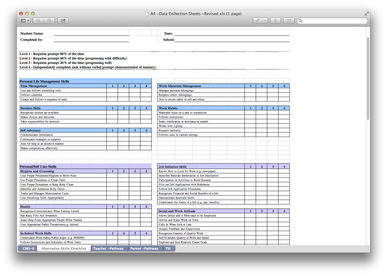 bp tracking sheet