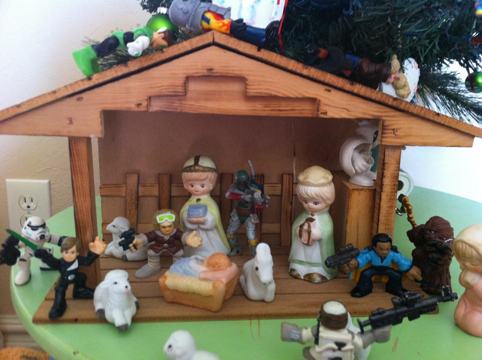 Mormon Wookiee 92 Star Wars Nativity.