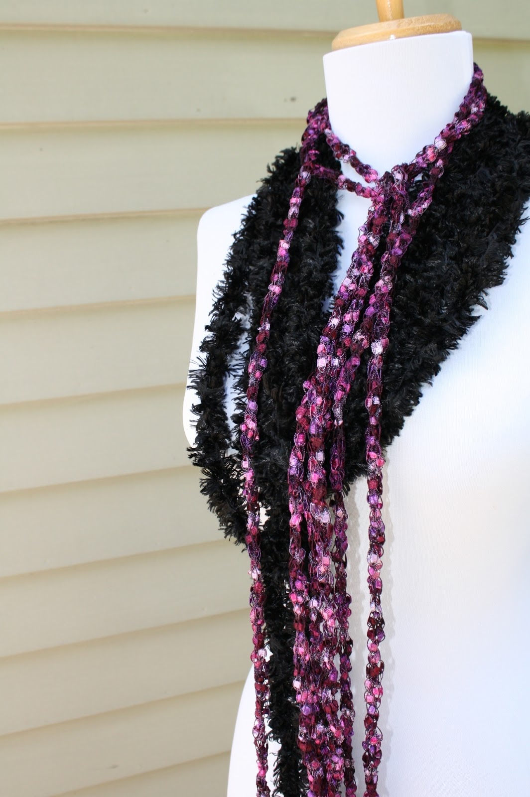 All Knitted Lace: Pattern: Long Skinny Scarf or What to Do with Your Novelty ...