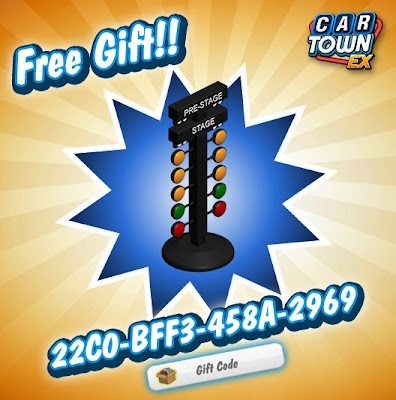 Car Town EX Free Gift  Race Staging Light