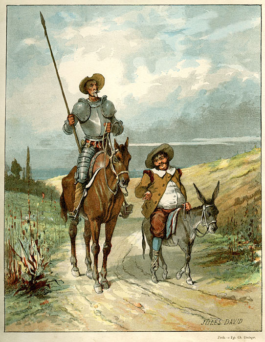 Luisangeldelcastillo Don Quijote Y Sancho Panza Por Tomas San Miguel