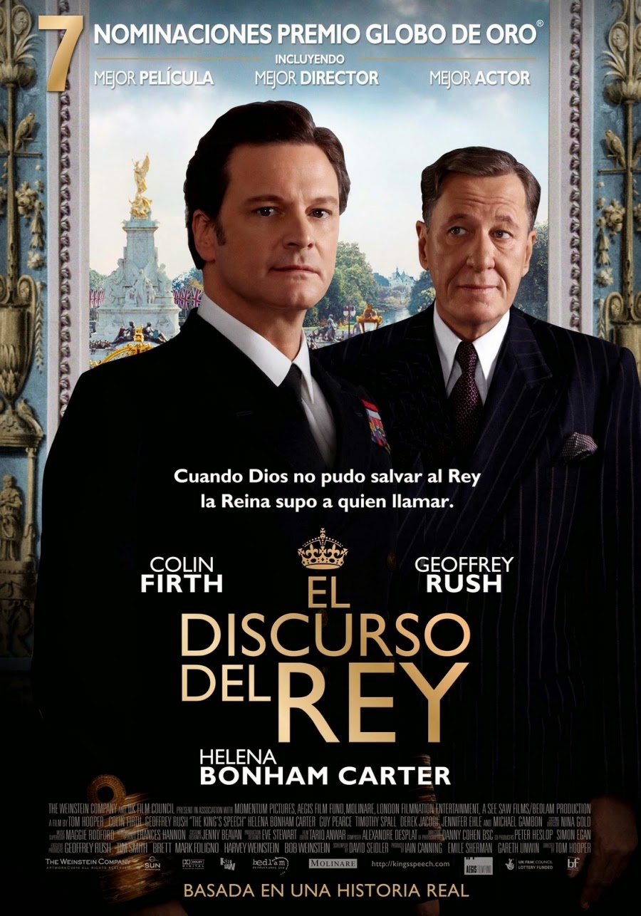 Cartel de la película discurso, rey, Tom, Hooper