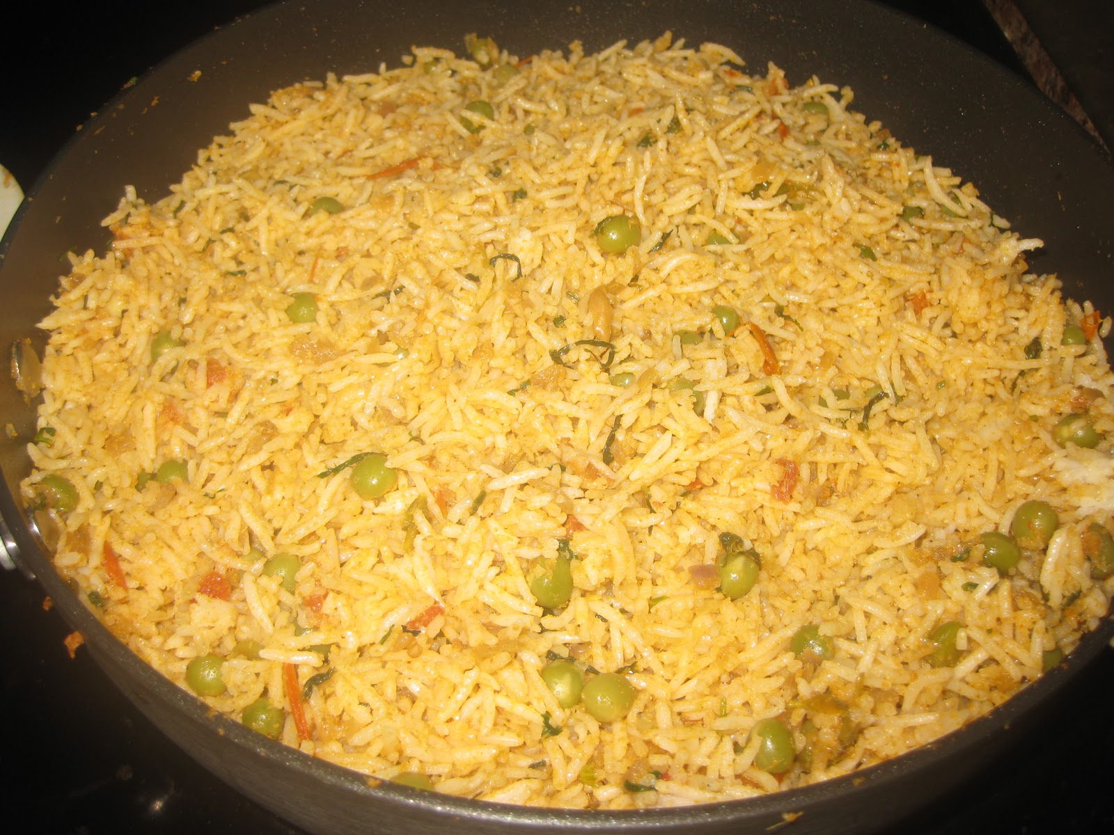 Peas Masala Rice Nalini'sKitchen