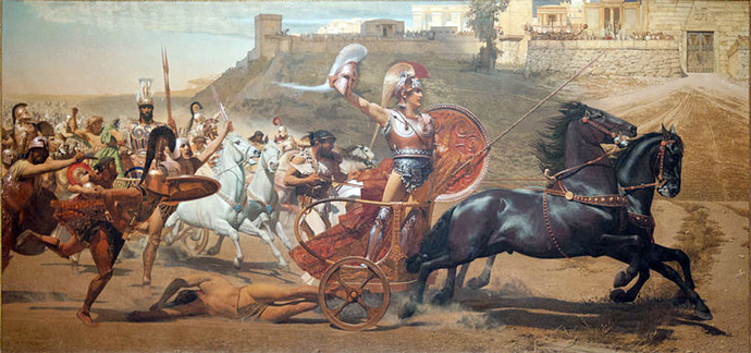 The "Triumph of Achilles" fresco, in Corfu Achilleion