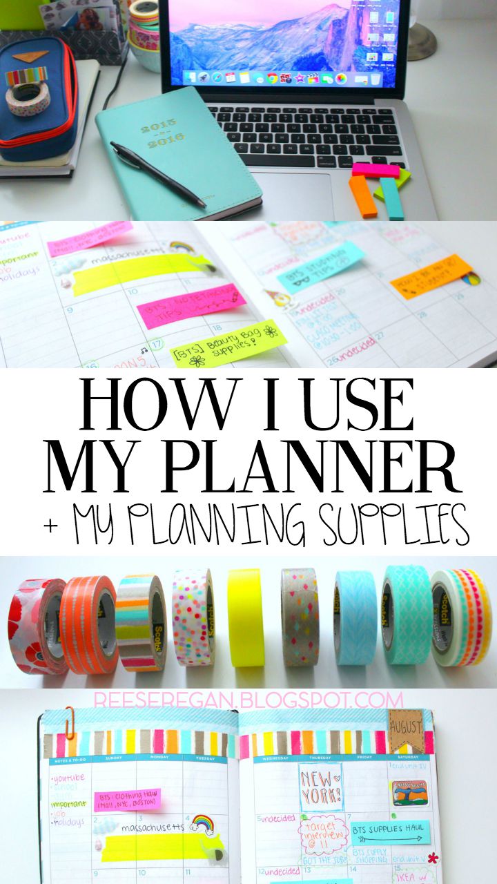 R e e s e R e g a n How I Use My Planner + Supplies!