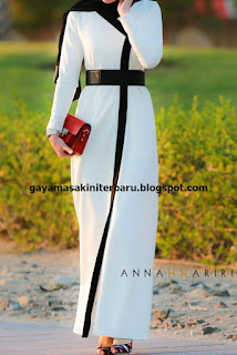 Best Seller Model long dress muslim modern terbaru gaya masa kini