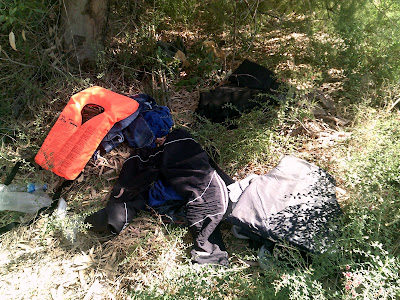 Discarded Lifejackets on Kos Beach 02