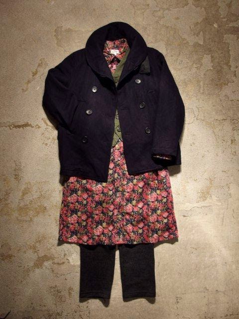 FWK by Engineered Garments "BD Shirt Dress in Blue Rose Flannel" Fall/Winter 2014 SUNRISE MARKET