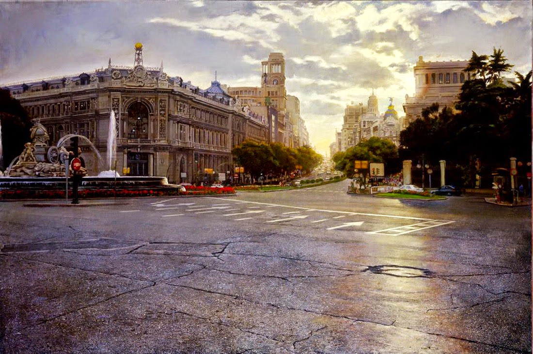 insolito-parecen-fotografias-pero-son-pinturas-al-oleo-ciudades ciudades-pinturas-hiperrealistas