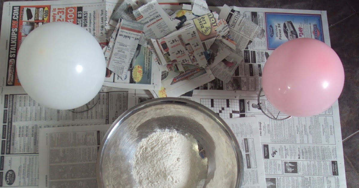 Time for Play Flour, Water and Balloons = Pinatas!!