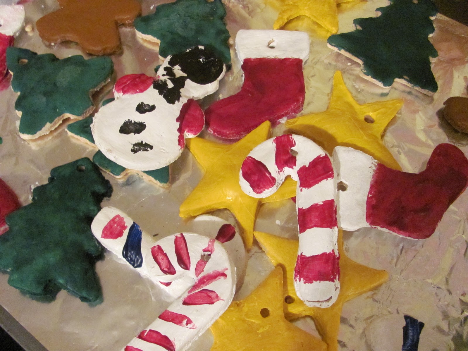 The Chocolate Muffin Tree Painted Salt Dough Ornaments