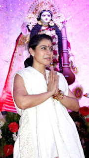 Kajol Devgan Spotted at Durga Puja Pendal