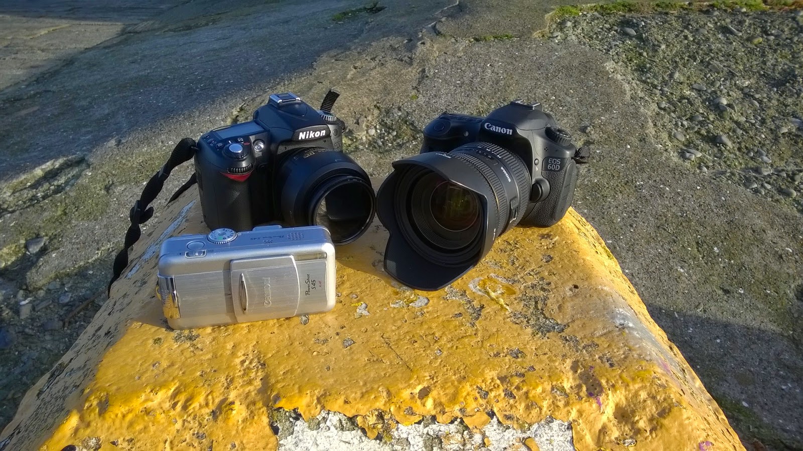 three cameras