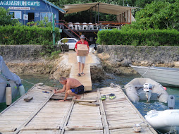 Dock damaged from the storm