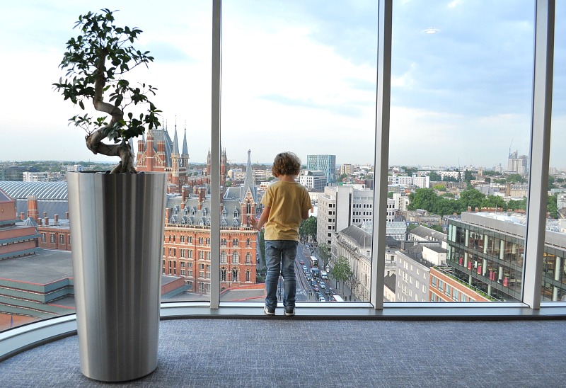 A Room With View At The Pullman London St Pancras Hotel Wild Windows Located On The Corner Of Building Give Optimum Panoramic View London With Iconic Landmarks Such As Shard And Gherkin Punctuating