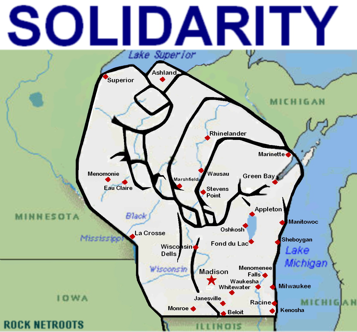 Wisconsin = solidarity