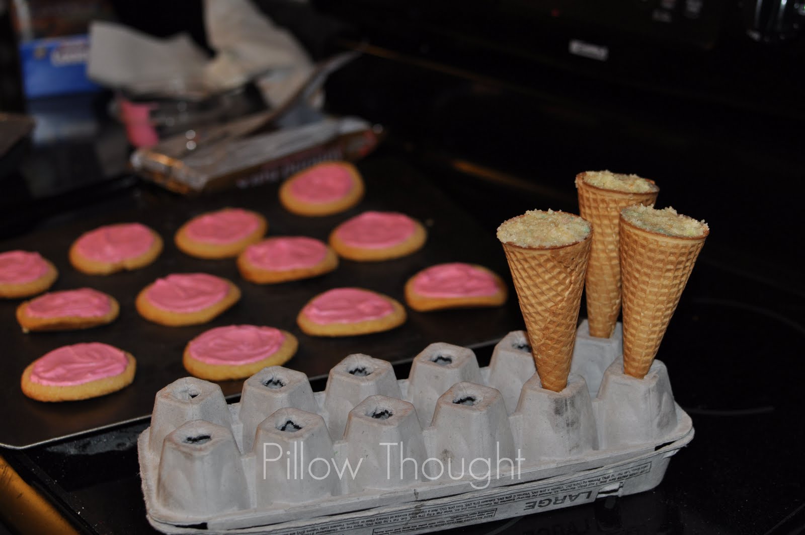 Pillow Thought {Monday mornin' thought} Cake Cone Tutorial