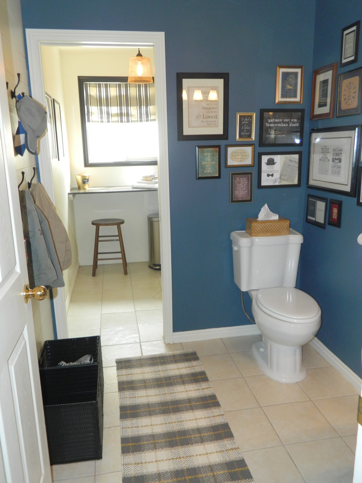 The House of Normandy Half Bath/Laundry Room Facelift