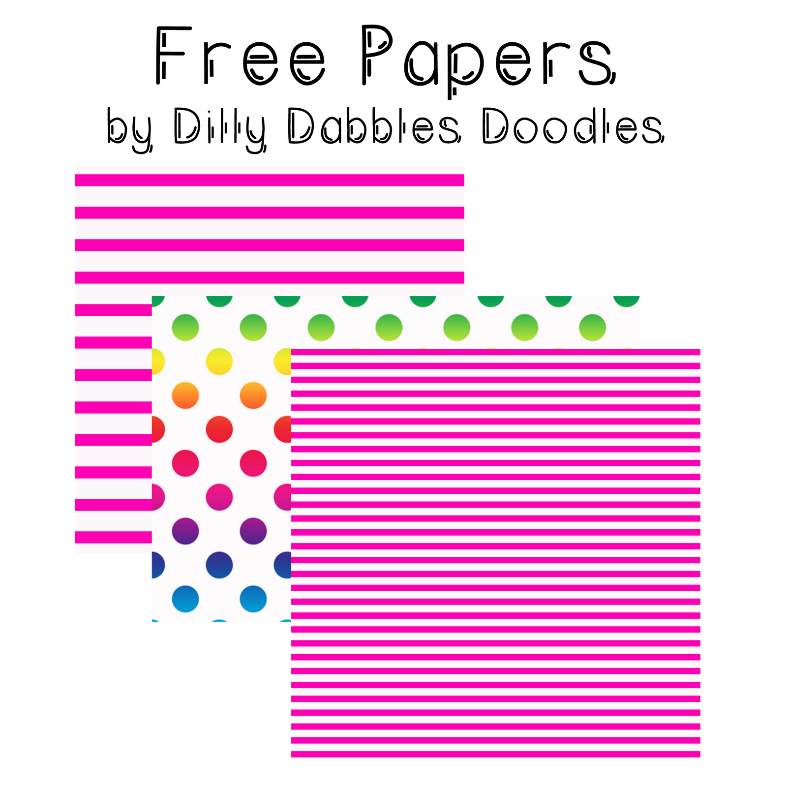 Pink Digital Papers Classroom Freebies