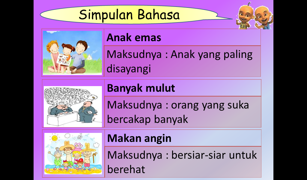 Simpulan Bahasa Tahun 1