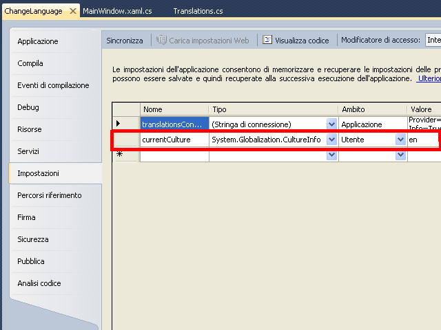wpf and c with