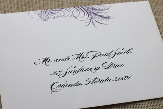 wedding invitation envelope designs