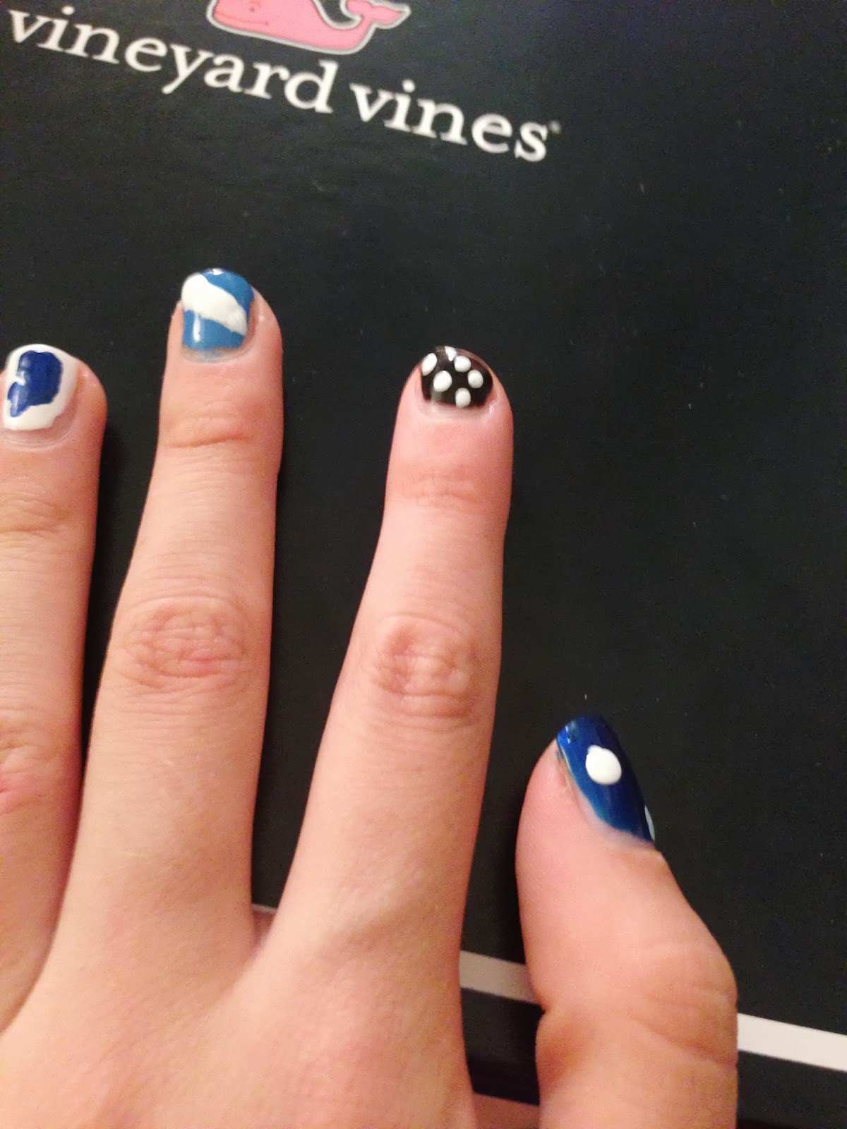 The Little Things Vineyard Vines Nail Tutorial