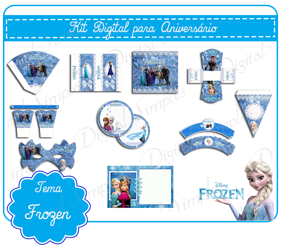 40 Convites da Frozen Fofos prontos para Editar e Imprimir