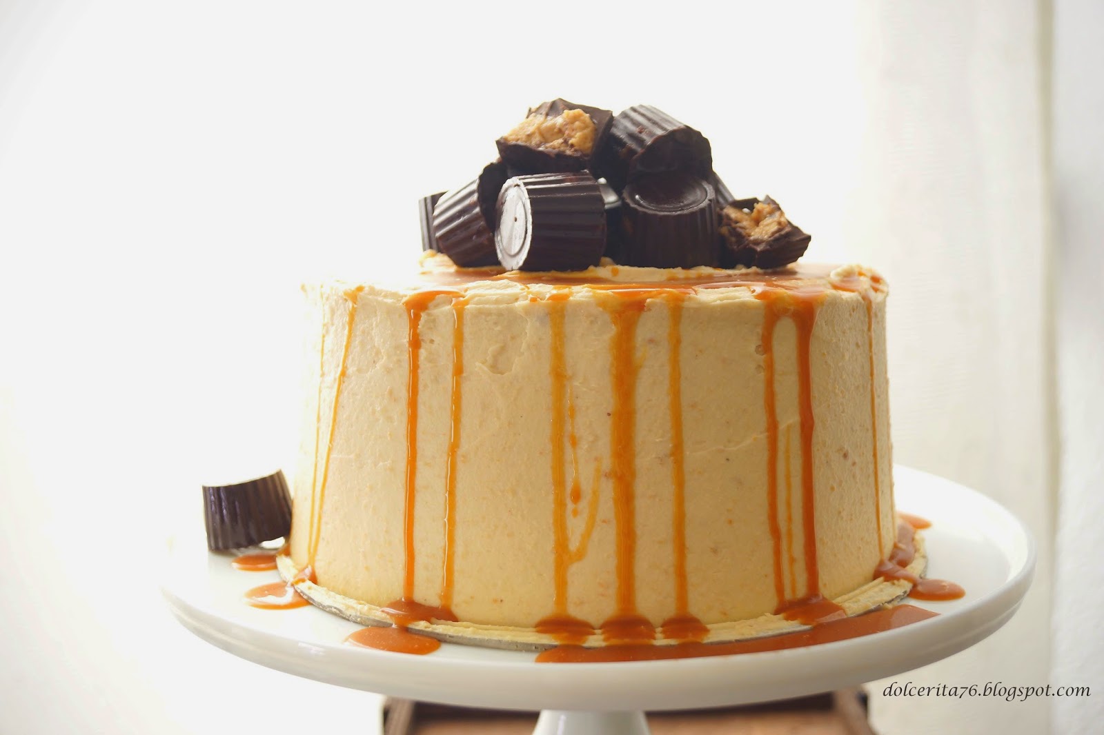 Dolce Rita Chocolate, Peanut Butter and Caramel Celebration Cake!