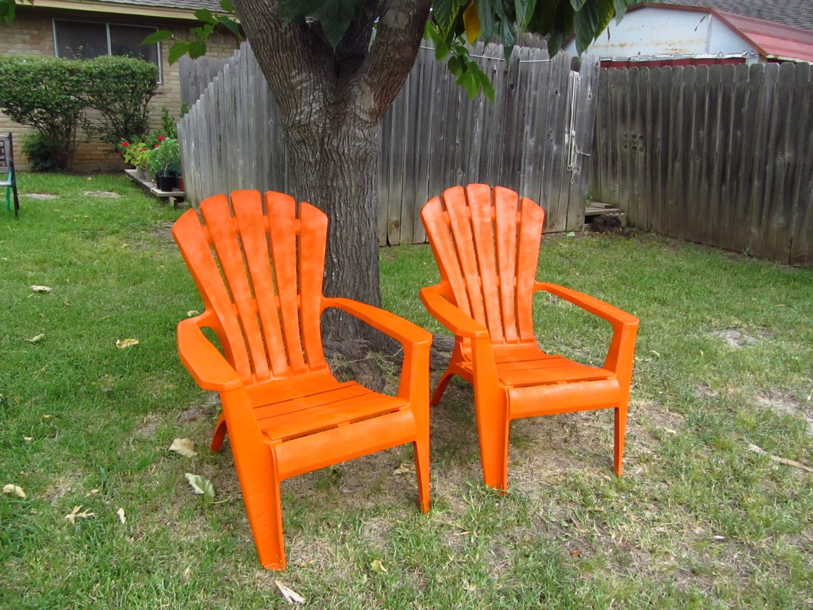 So Wonderfully Complex Painting Plastic Outdoor Chairs