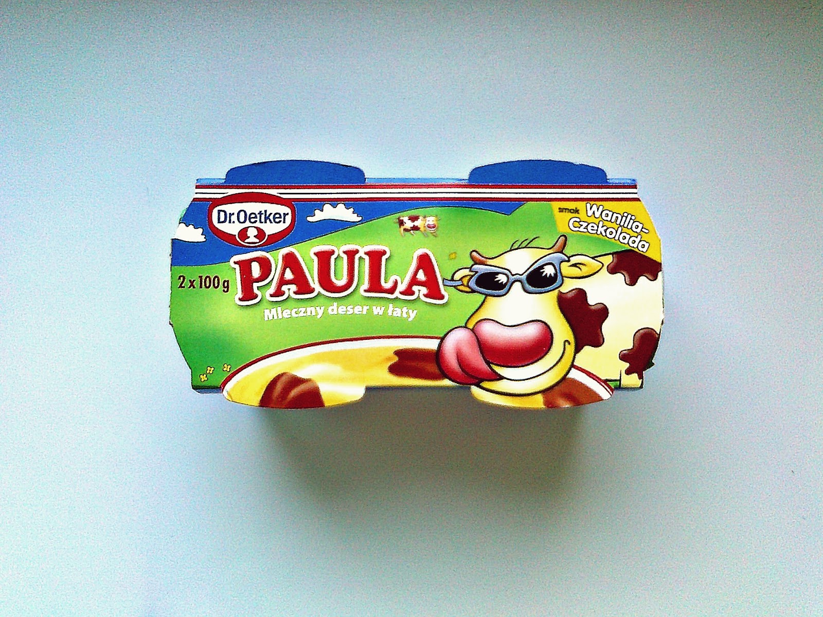 Podane Na Talerzu Mleczny Deser Paula Dr Oetker O Smaku Waniliowo Czekoladowym
